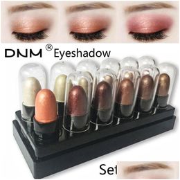 Eye Shadow 12 Colors Eyeshadow Pencil Set Waterproof Long Lasting Glitter Shimmer Pen Highlighter Stick Eyes Makeup Tools Drop Deliv Dhfdz