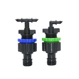 Watering Equipments 1/4 Inch Hose To 5/8" Quick Connector Nipple 2-Way 4/7 Connectors Water Splitter Pipe Fitting 1PCS