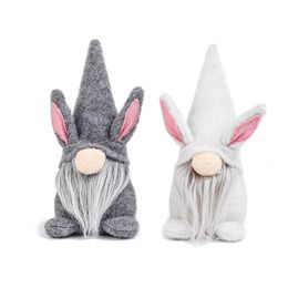 Festive Easter Bunny Gift Festival Elf Decoration Christmas Ornaments Swedish Dwarf Plush Nisse Tomte Figurine Doll XBJK2303