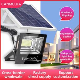 Outdoor Solar Flood Lights LED Waterproof Floodlight Panel Foco Led Solar Powere Spotlights Wall Garden Solar Reflector Lighting 30000MAH