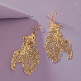 Dangle Earrings Silver Gold Red Fish Cute Playful Koi For Women Jewelry