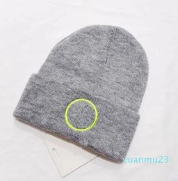 LL Beanies Ladies Knitted Men and Women Fashion For Winter Adult Warm Hat Weave Gorro 7 Colors 01