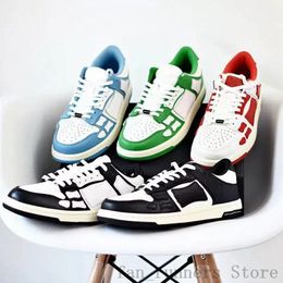 Designer Bone Shoes mans womans leather Sneakers Trainers Top Low Bones Blue Red White Black Green Grey Brown Outdoor Sports Shoes V14Y#