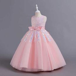 Girl's Dresses Party Dresses Princess Dress For Girls Tulle Ball Gown Children Sequin Birthday Dress Flower Festival Fashion Outfit For Kids