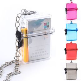 Transparent cigarette case ins style pendant fashion sealed moisture-proof and pressure-proof cigarette cases personality