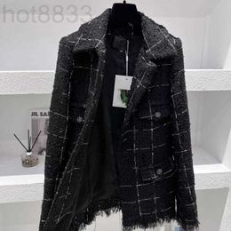Women's Jackets Designer Brand New Coat Top-grade Long Suit Tweed Autumn Winter Mother's Day Gift Valentine's Birthday 4KPE