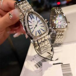 Designer Watch Features Women's the 30mm a Diamond Bezel Snake-like Imported Quartz Movement Watch 57UU