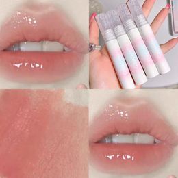 Lip Gloss Moisturizing Glaze Mirror Water Lipgloss 4 Colors Milk Tea Color Lipstick Liquid Lips Makeup Waterproof