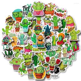 Gift Wrap 50Pcs Funny Green Cactus Scrapbook Stickers DIY Decoration For Laptop Scrapbooking Diary Notebooks