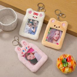 Keychains Fashion With Keychain Plush Animal Motifs Pocard Holder Card Case Idol Postcard Protector