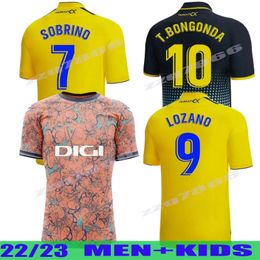 22 23 Cadiz Rave Soccer Jerseys CADIZ CF 2022 2023 LOZANO ALEX Bodiger Juan Cala CAMISETA ASCENSO A LIGA SANTANDER De Carnaval Football Shirts