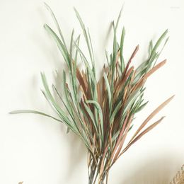Decorative Flowers Reed Grass Simulation For Home Decoration Floral Arrangement Wedding Holding Flower Fake Material
