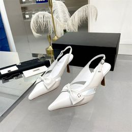 Chanells Leather Shoes Channel Heel Top Women Fashion High Design Dress Letter Party Wedding Tourism Holiday Casual Flat Shoes 04-02