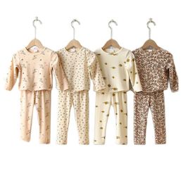 Pajamas Kids Boy Girl Pajamas Sleepwear For 1-6Y Baby Girl Clothes Sets Children Homewear Pyjamas Sets Kids Nightwear Children Clothes 230306