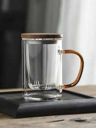 Wine Glasses Travel Glass Cup With Handle Coffee Terrarium Design Creative Japanese Outdoor Tasse Drinkware Eg50bl