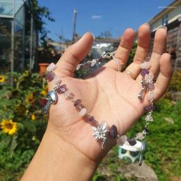 Pendant Necklaces Fairy Core Rosary Crystal Chip Faerie Circle Plant Pixiecore Mushroom Goblin Tale Garbage Fairycore Witchychy