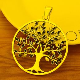 Pendant Necklaces Pieces Tibetan Silver Large Tree Round Charms Pendants For Necklace Jewellery Making 75x59mmPendant