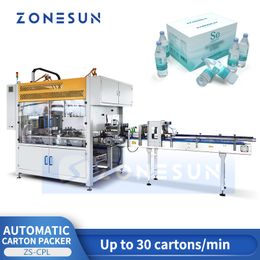 ZONESUN Industrial Equipment Automatic Case Packer Robot Gripper Robotic Arm Loading Erecting Machine Case Box ZS-CPL
