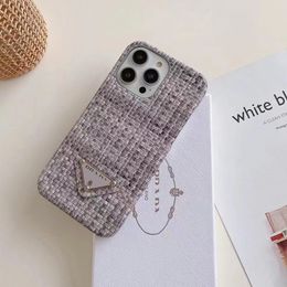 Beautiful Designer Phone Cases iPhone 16 15 14 13 12 11 Pro Max X XS 7 8 Samsung Galaxy S20 S21 S22 S23 S24 NOTE10 Note20 Ultra Luxury Textile Purse Cover With Logo Packing