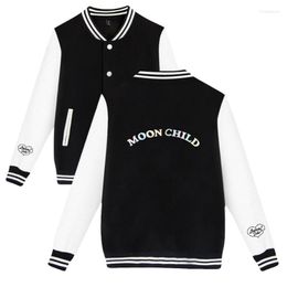 Men's Jackets LaurenzSide Baseball Jacket Funny Blogger Print Oversized Top Unisex Personalization Novelty CasualMen's