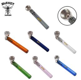 Smoking Pipes PIPE The new glass metal portable small pipe is easy to clean