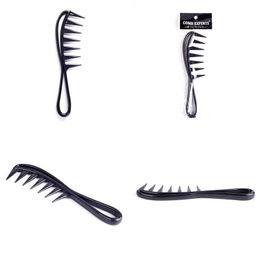 Hair Brushes Big Tooth Comb Mens Plastic Back Threensional Handle Curve Drop Delivery Products Care Styling Dhsu1
