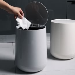 Waste Bins Trash Cans For The Kitchen Bathroom Wc Garbage Classification Rubbish Bin Dustbin Bucket Press-Type Waste Bin Garbage Bucket 230306