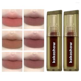 Lip Gloss 2.5g Easy Coloring Long-lasting Moisturizing Glaze Velvet Matte Women Dating Shopping Lipstick Girl Supply