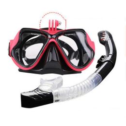 Diving Masks Snorkelling Mask Snorkel High-definition Anti-fog Underwater Sports Camera Fixed Equipment Swimming Goggles