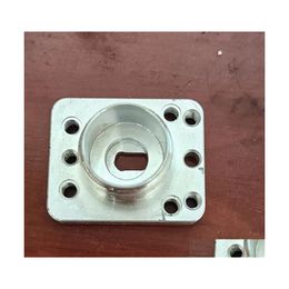 Small Processing Machinery Parts Hinery Partsfactory Direct Sales Precision Manufacturing Aluminum Square Connection Sleeve Drop D Dhdri