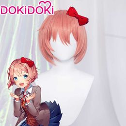 Anime Costumes IN STOCK Sayori Wig GAME Doki Literature Club Cosplay Wig DokiDoki Literature Club Cosplay Sayori Come Wig Z0301