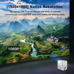 Projectors P82 Mini Projector 6000 Full HD 1080P Android 9 LED Video Beamer 4K 5G Smart Home Theater Airplay Bluetoooth 51 R230306