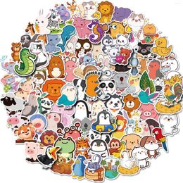 Gift Wrap 100Pcs Custom Characters Paper Animal Cartoon Korean Cute Laptop Decorative Stickers