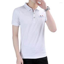 Men's T Shirts Summer Men's Designer Trend Youth Polo Korean Version With Short Sleeve Loose Casual Tops Harajuku Fashions Clothing