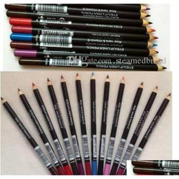Eyeliner 60 Pcs Waterproof Pencil Cosmetics Twee Different Colours Makeup Lipliner Drop Delivery Health Beauty Eyes Dhocx