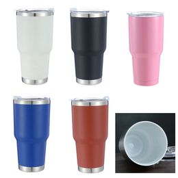 30 oz kupalar Tumbler Cups 304 Paslanmaz çelik bardak kapaklı Tumpler Seramik İzoleli Şişe Araç Kupası Özelleştir Logo 900ml