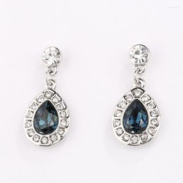 Stud Earrings ER-00614 In Christmas Jewelry Silver Plated Selling Water Drop 1 Dollar Items Thanksgiving Gift