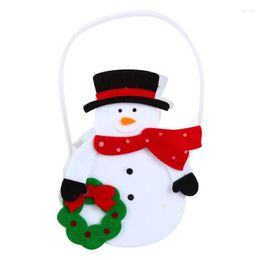 Christmas Decorations Fun Candy Bags Handbag Kids Gifts Exquisite Year Santa Claus Party Home Decor Snowman Bear