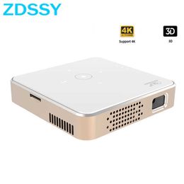 Projectors ZDSSY P30 Portable Mini Projector Beam DLP Home Theatre 1080P 4K Supported Wifi Screenless TV for Mobile Phone Smartphone R230306