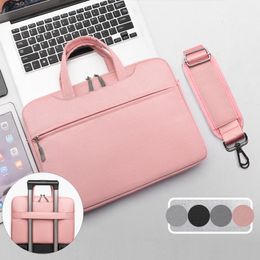 Laptop Bags Laptop Bag 13.3 14 15 15.6 17 Inch Sleeve Waterproof Shoulder Notebook Cover Carrying Case For Macbook Air Pro HP Dell Women 230306