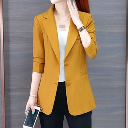 Women's Suits Blazers Small suit jacket ladies spring and autumn business suit jacket suit women blazer set Summer Blazers Casual 230306