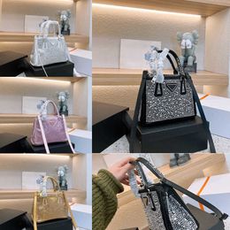 top Evening Bags Tote designer totes handbags women luxury rhinestones Elegant Pink Shoulder Crossbody work hand bags lady purse 230208