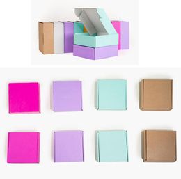 Gift Wrap 10pcs Thicken Cardboard Box Coloured Gift Packaging Box Jewellery Clothing Package Carton Business Boxes 230306