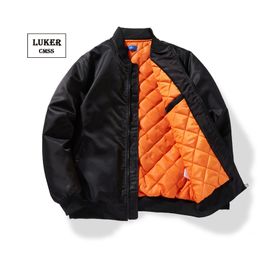 Мужские куртки Luker CMSS Mens Pilot Jackets Cotton Padded Army Bomber Bomber Pab