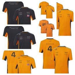 2023 new F1 racing suit team driver with the same T-shirt with round neck and short sleeves customized men's work clothes.