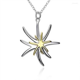 Pendant Necklaces Fashion Jewellery Silver Colour Necklace Starfish Beautiful Birthday Gift For Girls High Quality