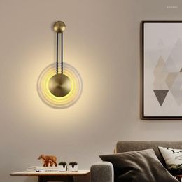 Wall Lamps Nordic Led Glass Ball Luminaire Aplique Luz Pared Bedroom Light Luminaria De Parede Dinging Room Lamp Beside