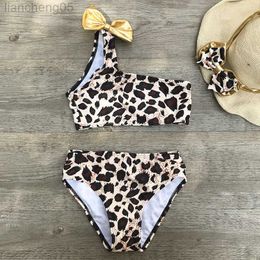 One-Pieces 2~8 Years Kids Girls Bikini 2022 New Summer Girls Kids Swimwear Swimsuit Print Children Bikinis Biquini Infantil Bathing Suit W0310