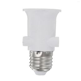 Lamp Holders Electrical Light Bulb Socket E27 Adapter Converter Holder Fireproof EU Plug Connector White