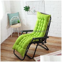 Cushion/Decorative Pillow Long Cushion Recliner Chair Thicken Foldable Couch Seat Pads Garden Lounger Mat Y200723 Drop Delivery Home Otbw8